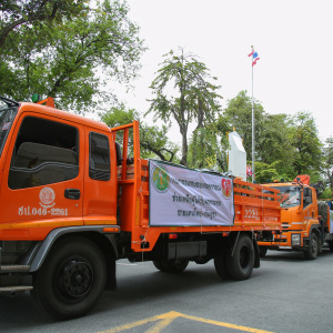 กระทรวงเกษตรฯ ปล่อยขบวนรถสิ่งของบริจาคสถานการณ์ความไม่สงบ ชายแดนไทย - กัมพูชา