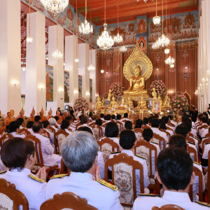 25681212 อธส. พีรพันธ์ เข้าร่วม พิธีบำเพ็ญกุศลฯ ครบ 50 วัน สมเด็จพระพันปีหลวงฯ ณ วัดชนะสงครามวรมหาวิหาร